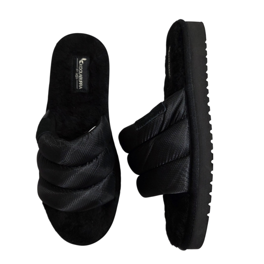 Koolaburra by UGG Men's Rommie Nylon Slippers 1135897 Black Size 8